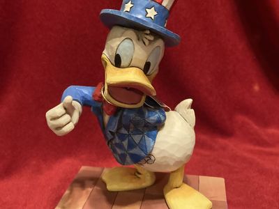 Disney Traditions Yankee Doodle Duck Figurine Like New In Box By Jim Shore