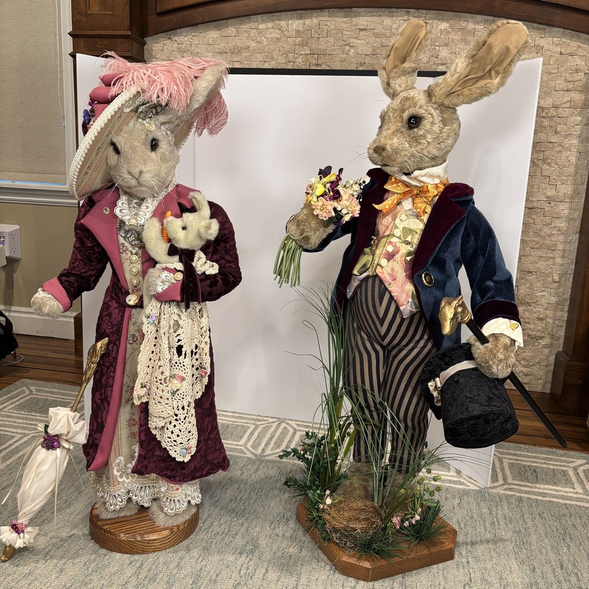 Easter Decor 3ft Tall Collectible Bunnies