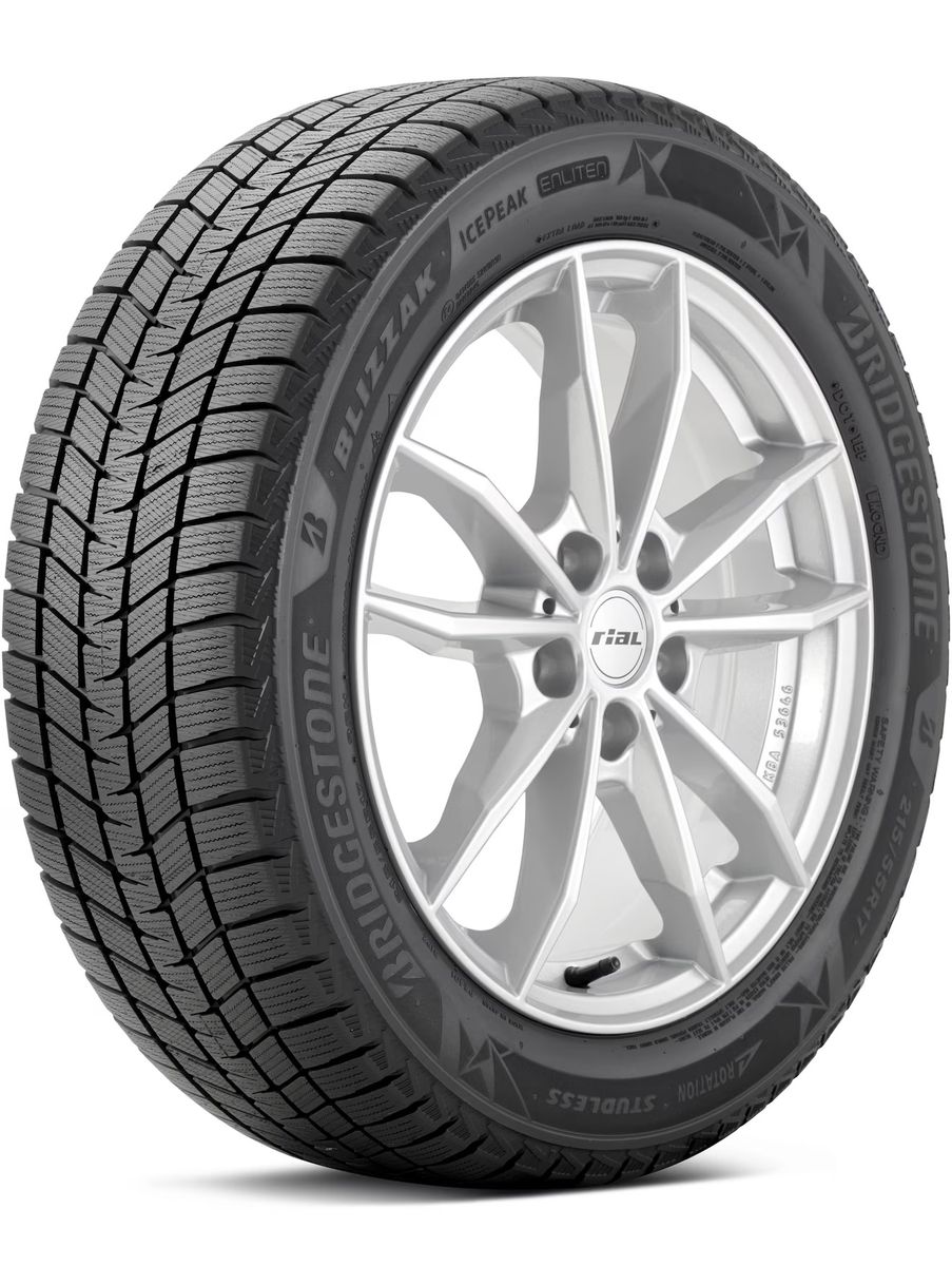 Set of 4 Bridgestone Blizzak 275/50R20 113S Studless Winter Tires with BBS Wheels