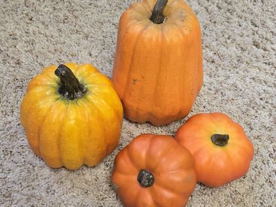 pumpkins orange fall decor
