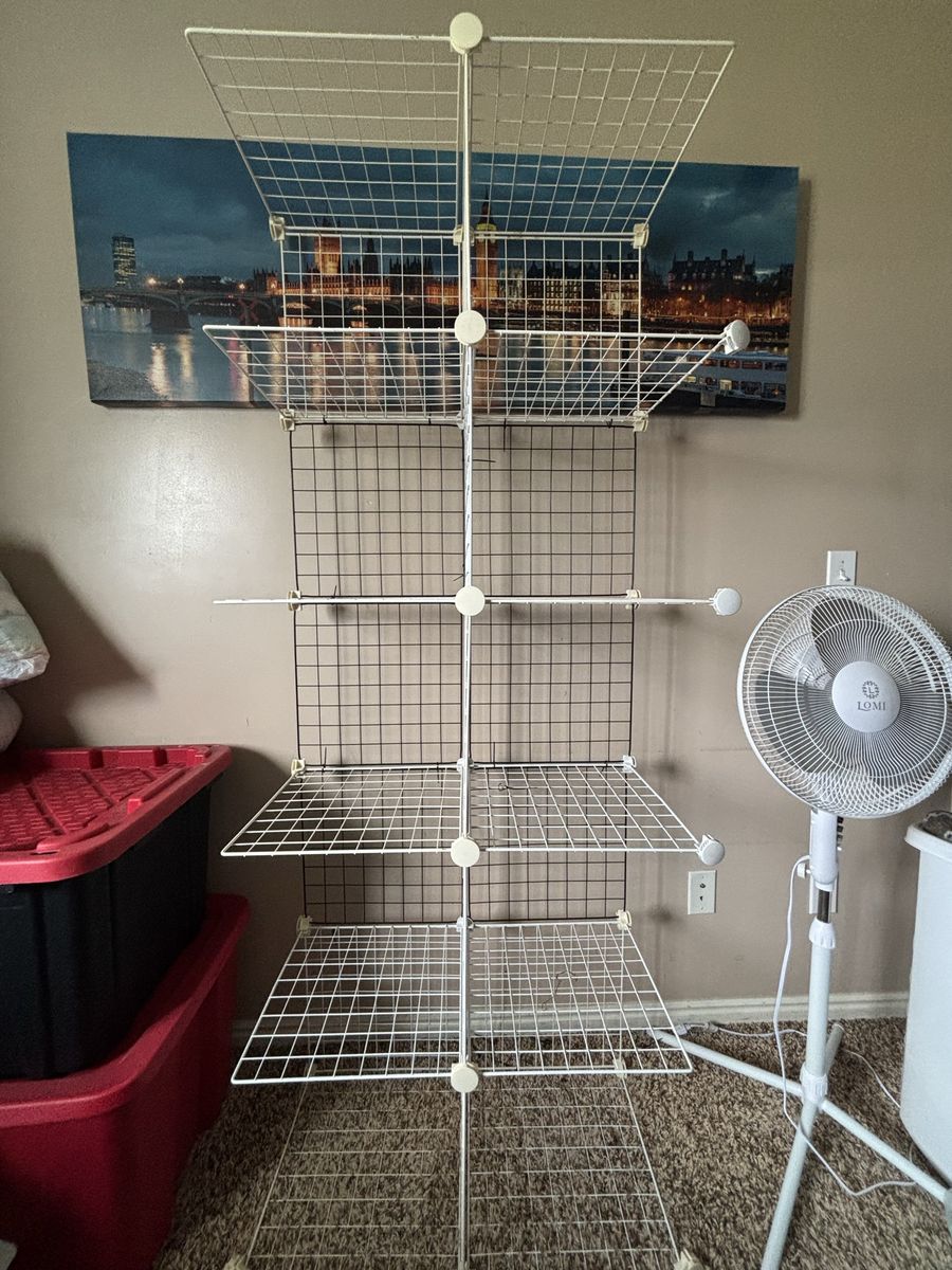 Guinea Pigs or Smaller Critters: Expandable Wire Cube Storage Shelves & Blue Pet Carrier, &  MORE.