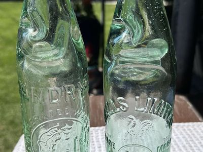 Antique Codd Marble Bottles – Hendry’s Edinburgh Scotland & Halls Walkden England