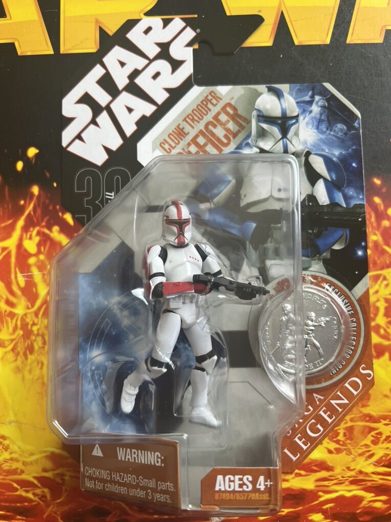 Star Wars Clone Trooper Officer (RED) with Coin