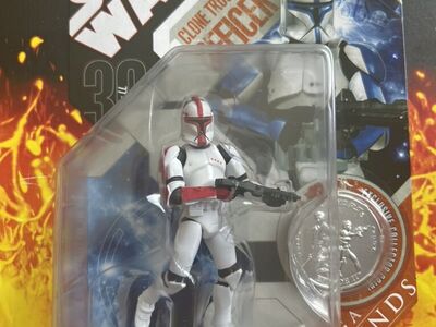 Star Wars Clone Trooper Officer (RED) with Coin