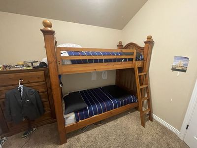 Wooden Bunk Bed and Dresser