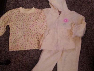 12 MO RUFFLED FLEECE PANTS, SHIRT, JACKET...