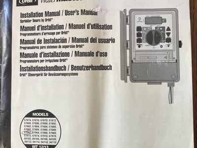 Orbit WaterMaster 12 Station Sprinkler Timer Model 57962 with Manual