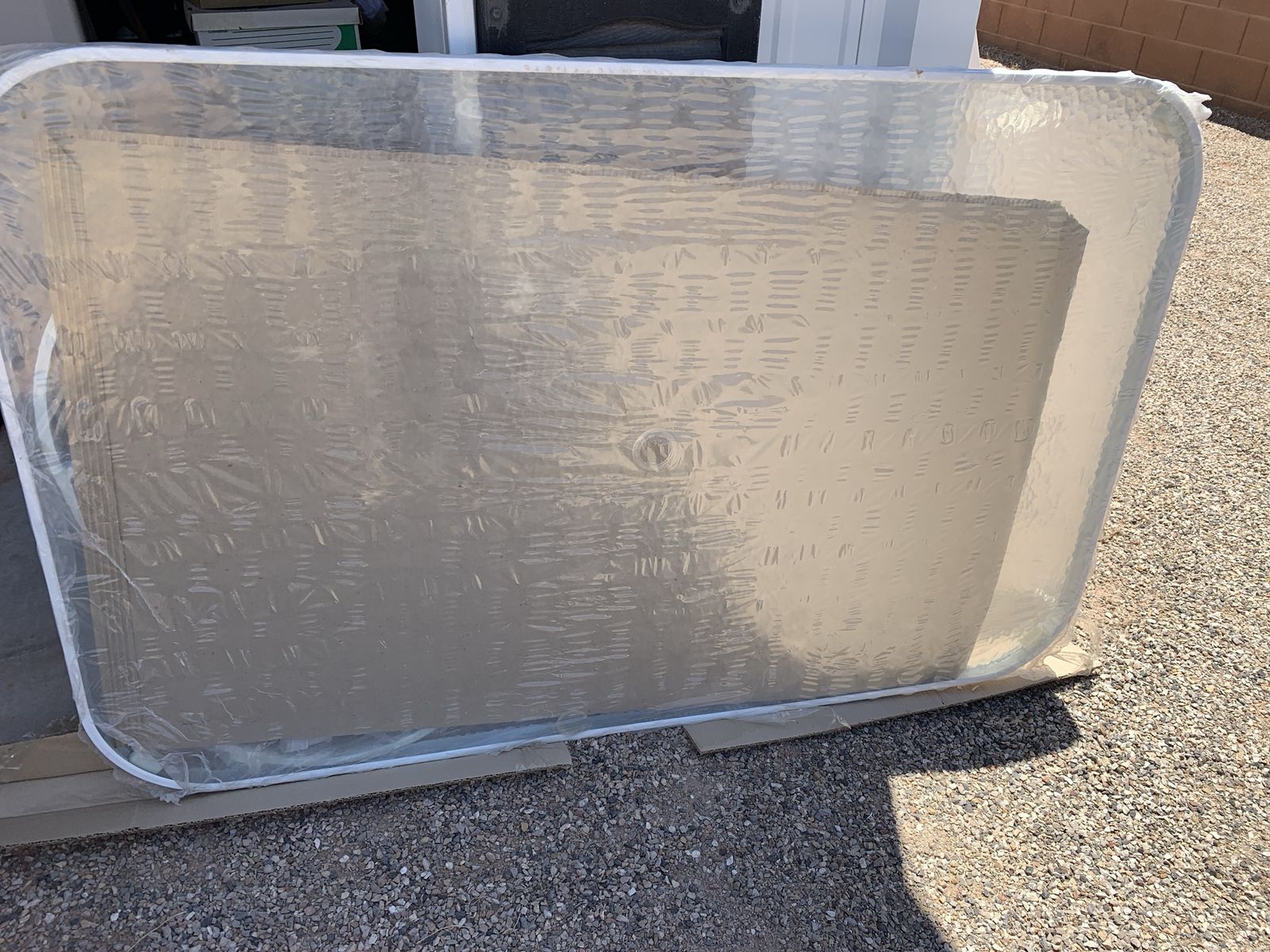 Aluminum Glass Top Table