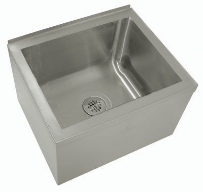 Mop Sink Stainless Steel 16GA Heavy Duty 33"W x 25"D x 16"H / Bowl Size 20" Front-back x 12" Deep
