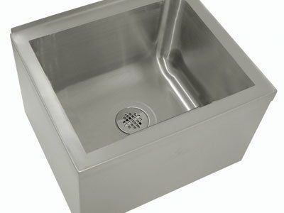 Mop Sink Stainless Steel 16GA Heavy Duty 33"W x 25"D x 16"H / Bowl Size 20" Front-back x 12" Deep