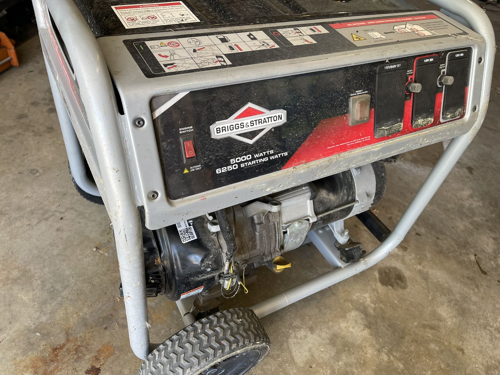 Briggs an Stratton Generator (PARTS ONLY)