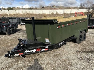 7x16 Liberty LD Dump Trailer - 40" Sides - 15.4K GVWR - Detach and Defend Coupler
