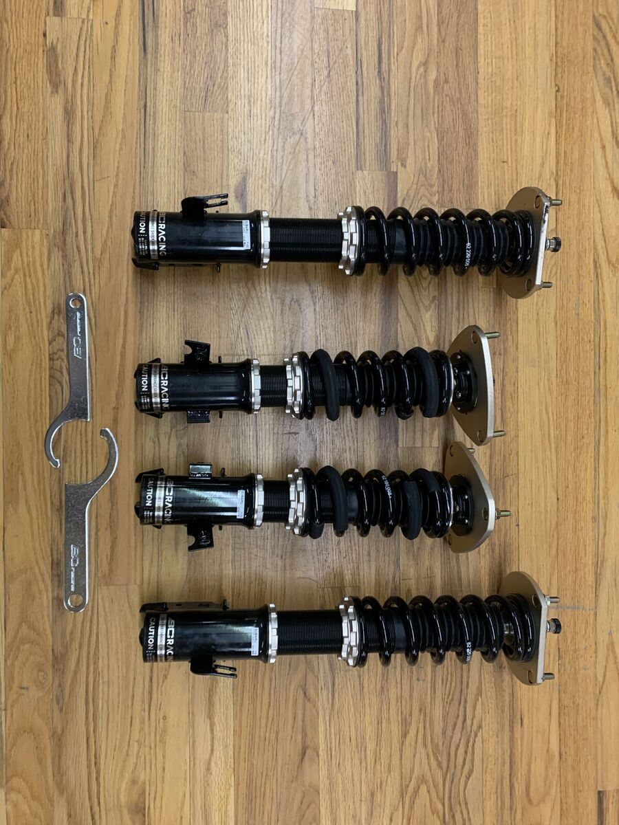 BC Racing BR Coilovers w/ Extreme Low Springs Subaru Impreza WRX 2002-2007 WRX and STi 2004 WRXSTI BC Racing F-02E-BR