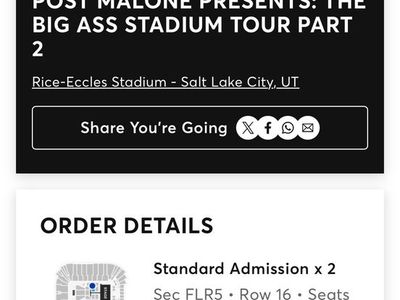 Post Malone Floor Seats