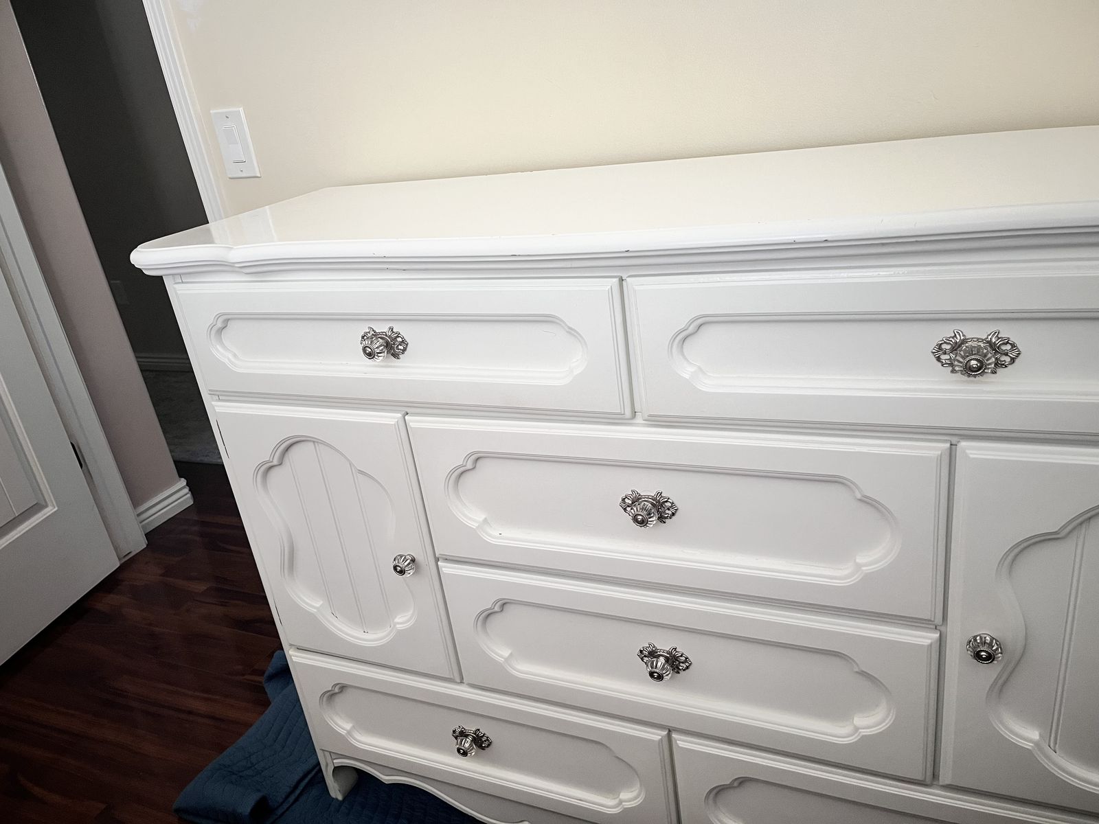 white dresser