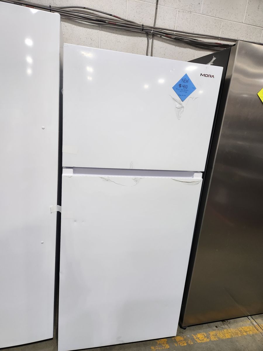 BRAND NEW! MORA WHITE TOP AND BOTTOM FRIDGE!