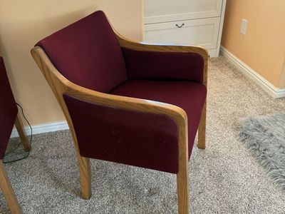Two Solid Wood Chairs For Sale