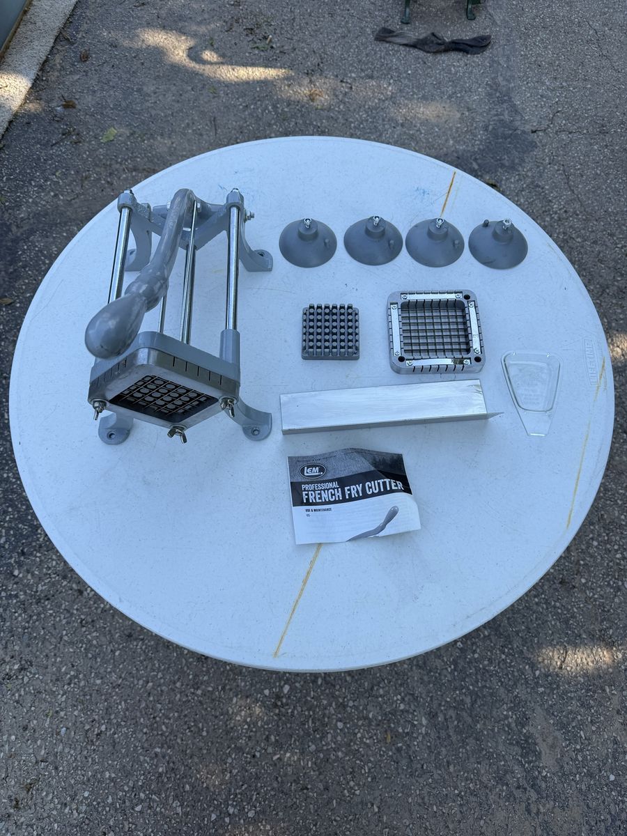 LEM Professional French Fry Cutter with Blades and Suction Feet