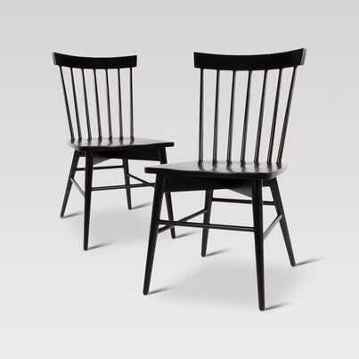 Brand-new In-box Threshold Black Dining Chairs Set