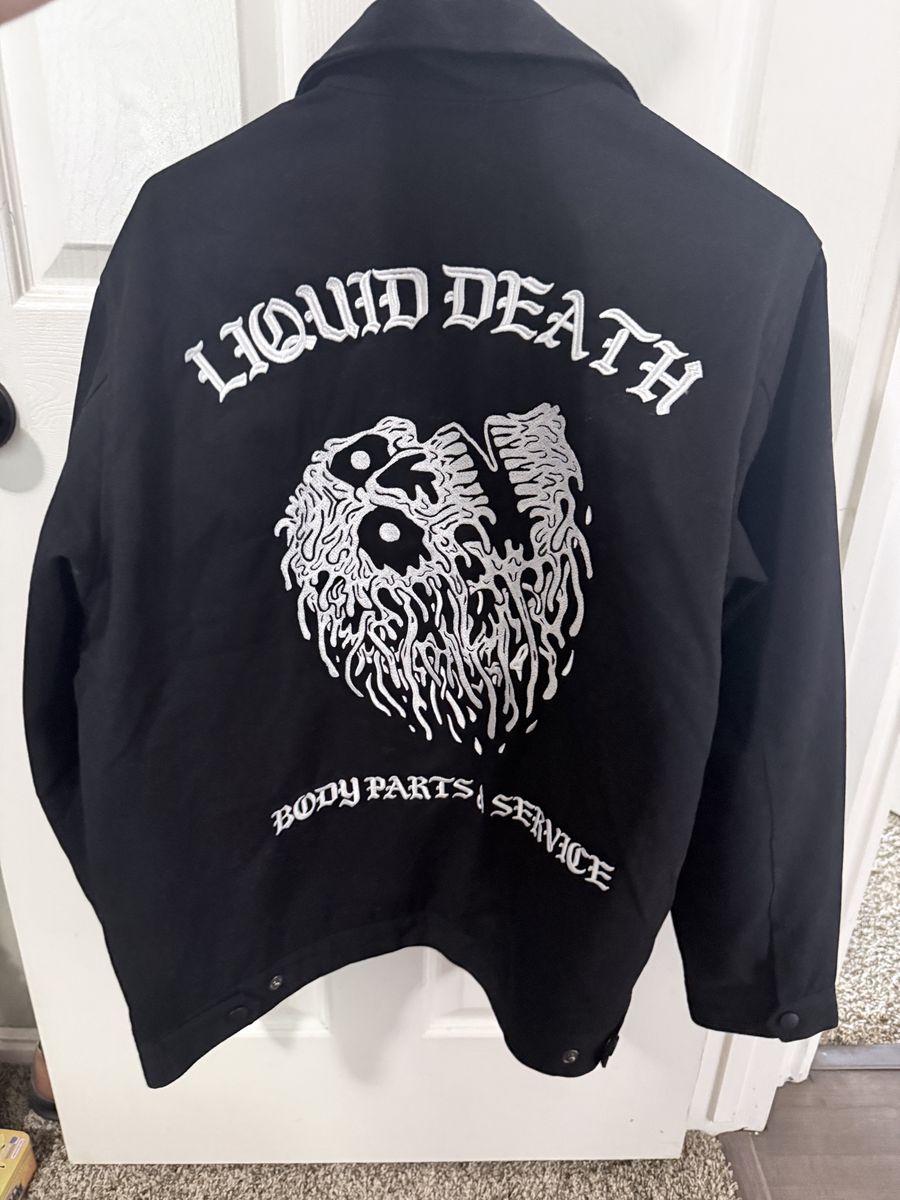 Liquid Death Shop Jacket Size Large