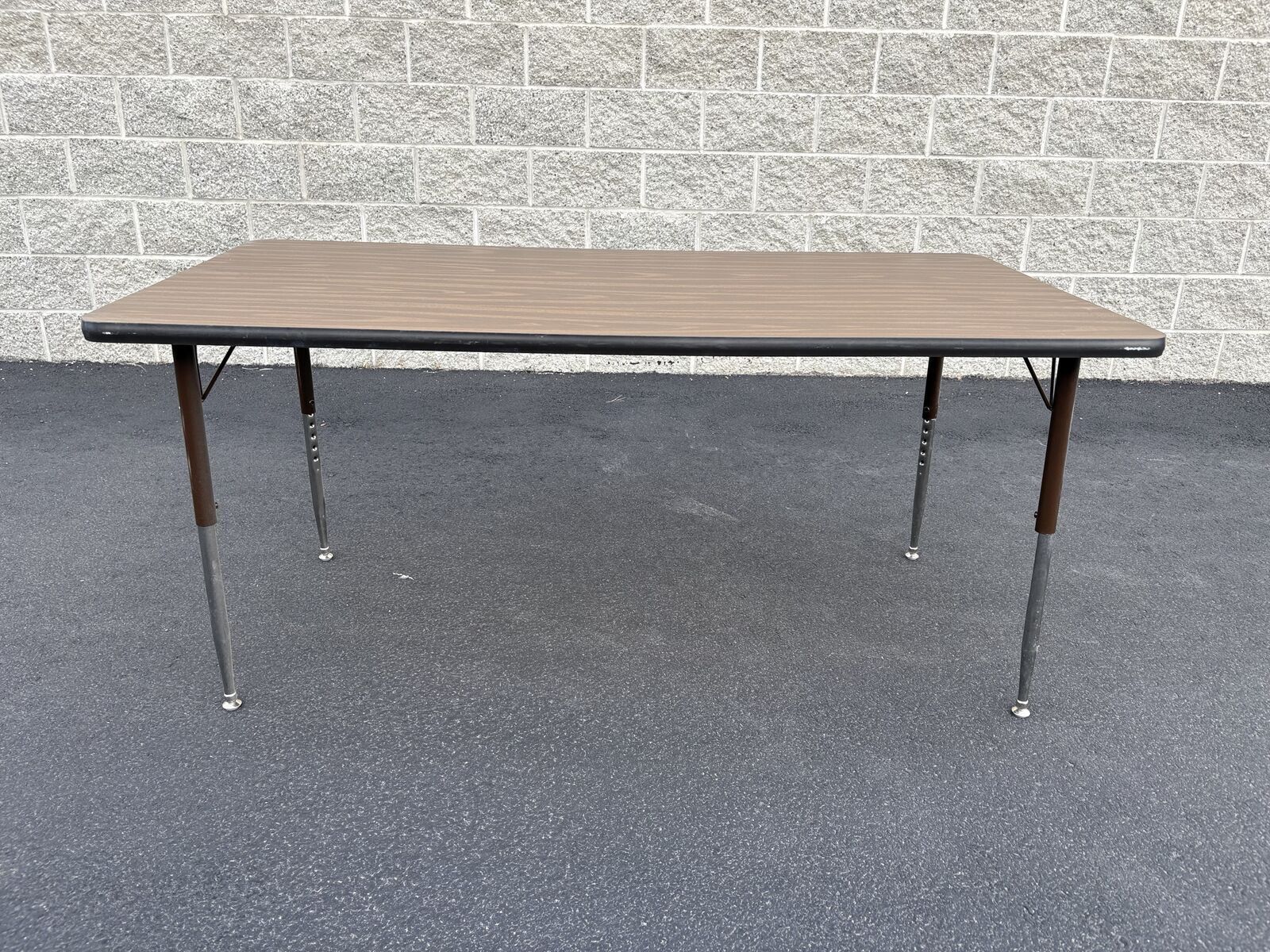 Extra Heavy Duty activity table with adjust leg height. Commercial grade reinforced base work table Task table