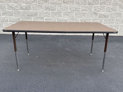 Extra Heavy Duty activity table with adjust leg height. Commercial grade reinforced base work table Task table
