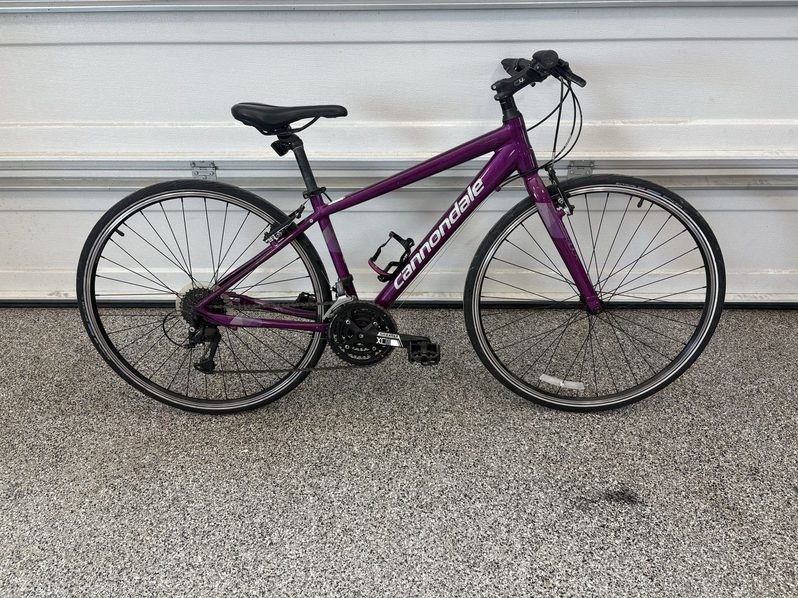Cannondale Purple Hybrid Bike