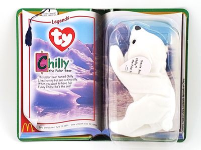 Ty Teenie Beanie Babies “Chilly the Polar Bear” McDonalds Collectible – NEW