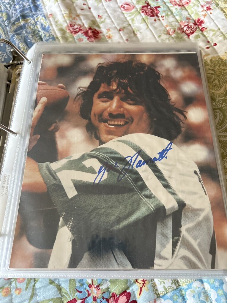Joe Namath Autograph New York Jets 8x10 Photo Auto