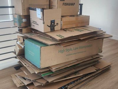 PICKUP ONLY Moving Boxes and Large Shipping Boxes - Various Sizes, Used Once
