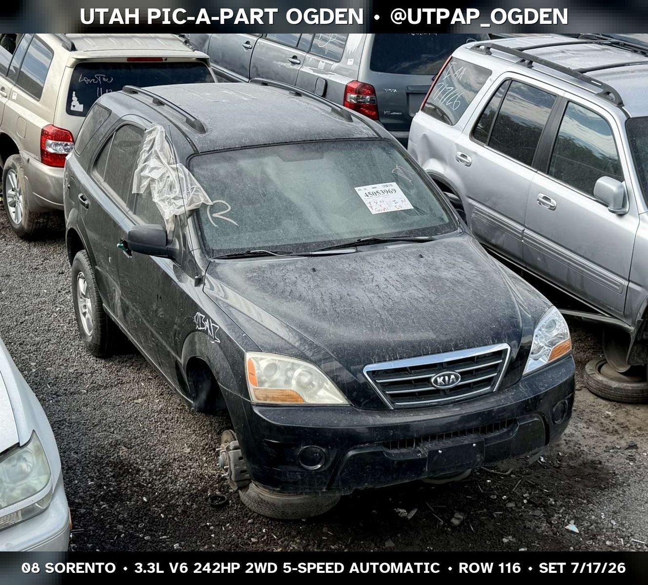 2008 Kia Sorento Parts - UTPAP Ogden