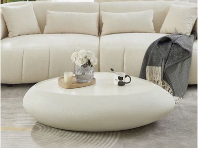 Fiberglass Oval Coffee Table
