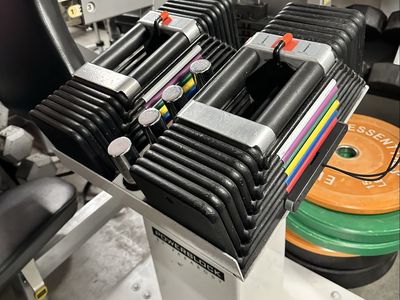 Powerblock Adjustable Dumbbells 5-90LB & Stand