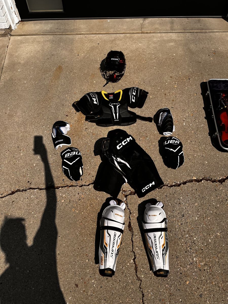 Hockey Gear with Bag no skates