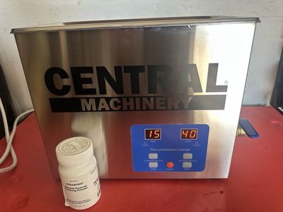 Central Machinery Pro. Ultrasonic Cleaner w/ Heating Function, Timer & Cleaning Powder
