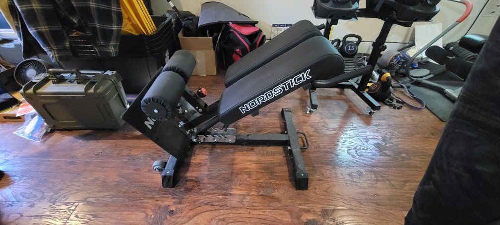 Nordstick Nordstick Glute Ham Developer (GHD) / Reverse Hyper Combo Bench, Black