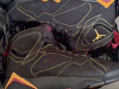 Nike Air Jordan 7 Retro Citrus (2022) Black/Citrus/Varsity Red Men's Basketball Shoes