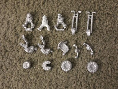Vintage warhammer 40k metal squat biker and motorcycle rpg tabletop miniatures rare