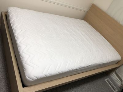 Full-size Bed frame and Haugsvar mattress for sale