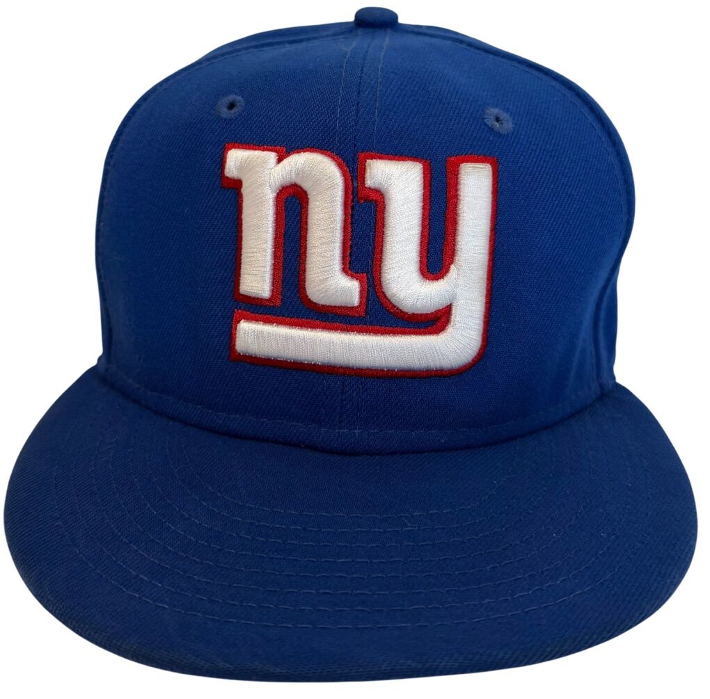 NY Giants Flat Brim Fitted Hat New Era 7 3/8