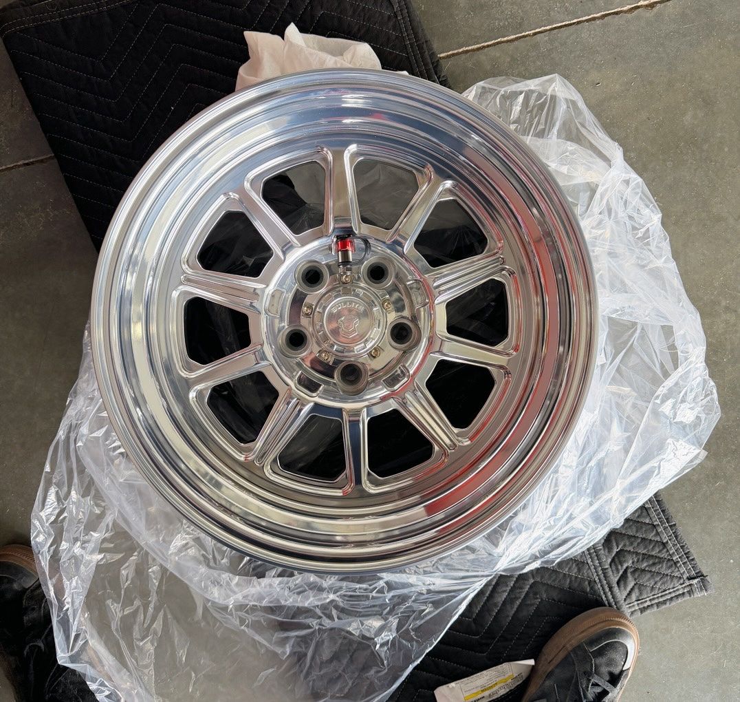 Custom 5x120 17x8 +0 polished Forged Wheels 74.1mm