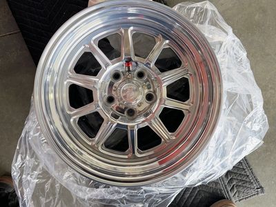 Custom 5x120 17x8 +0 polished Forged Wheels 74.1mm