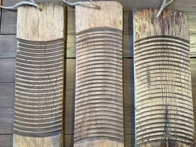 Vintage Rustic Wooden Washboards