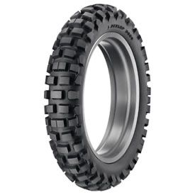 Dunlop D606 dual-sport rear motorcycle tire.