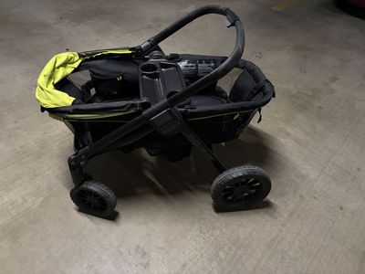 Evenflo Pivot Xplore All-Terrain Double Stroller Wagon - Lime Green & Black