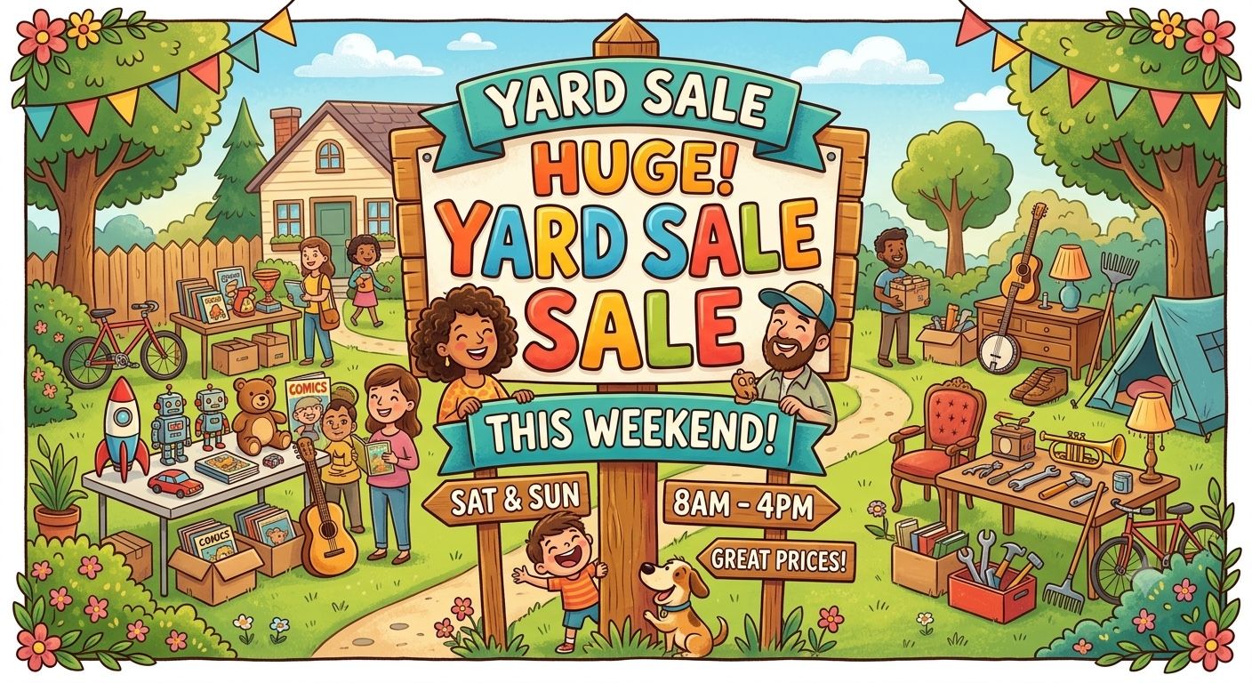 Huge Multi-Family Yard and Estate Sale This Weekend