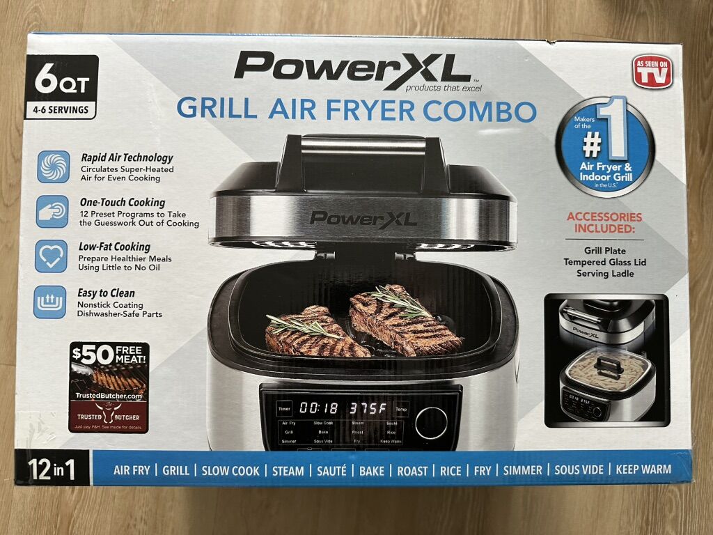PowerXL 12-in-1 6 QT Air Fryer Combo