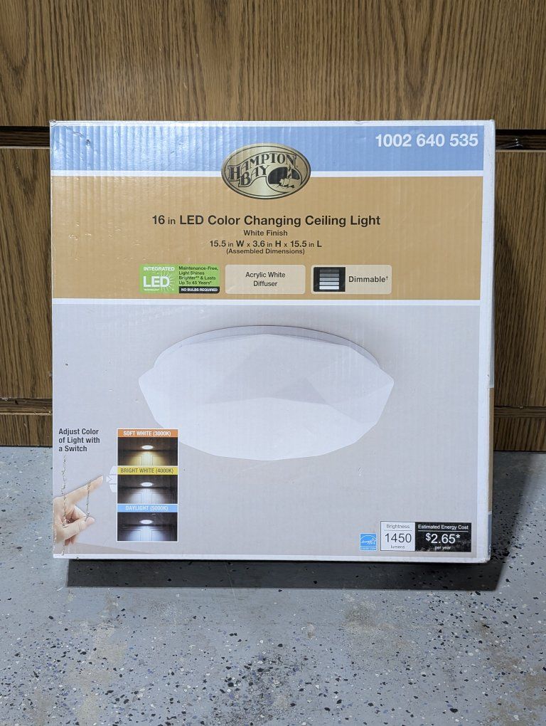 Hampton Bay 16 in. LED Color Changing Ceiling Light