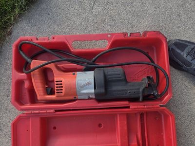 Milwaukee Sawzall Heavy-Duty Reciprocating Saw with Hard Case - Corded Electric Power Tool