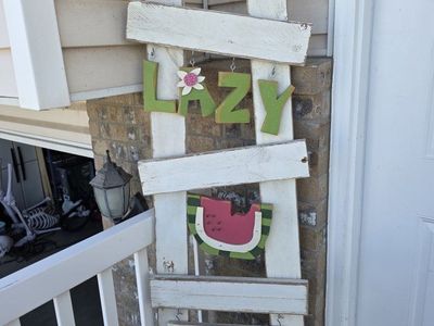 wooden ladder decorations